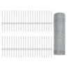 Piquets de clôture 11 pcs U-Channel 40 cm Acier galvanisé 