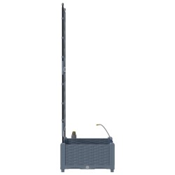 Jardinières de jardin 1 pc Treillis Gris clair 40 x 40 x 126 cm 