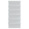 Boîtes de rangement en plastique 6 pcs 10 L empilables 