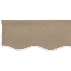 Tissu de remplacement pour auvent pour cadre 4x3,5 m Beige 