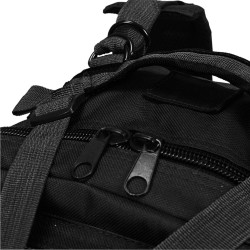 Sac à dos en style militaire 50 L Noir 