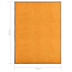Paillasson lavable Orange 90x120 cm 