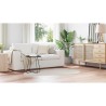 Tapis Couleur sable 120 x 170 cm Coton 