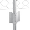Poteaux de clôture 5 pcs U-Channel 80 cm en acier galvanisé 