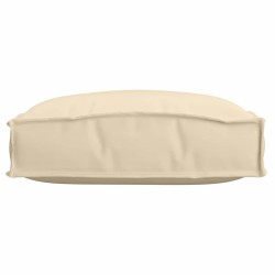 Coussins de palette pour siège 4 pcs beige 40x40x8 cm en tissu Oxford 