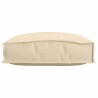 Coussins de palette pour siège 4 pcs beige 40x40x8 cm en tissu Oxford 
