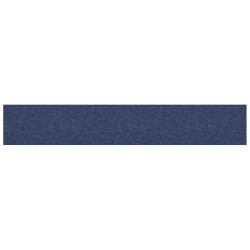 Panneaux muraux 12 pcs Bleu 90x15 cm Tissu 1,62 m² 