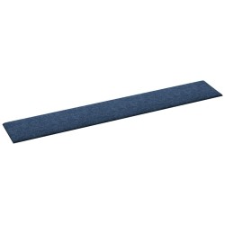 Panneaux muraux 12 pcs Bleu 90x15 cm Tissu 1,62 m² 