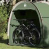 Tente de stockage arrière avec toit avec stockage avec évent Vert 210 x 90 x 174 cm 