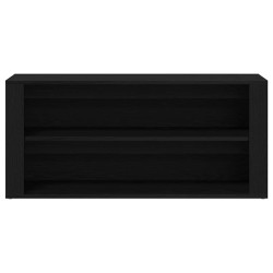 Banc à chaussures Chêne noir 100x35x45 cm Bois d'ingénierie 
