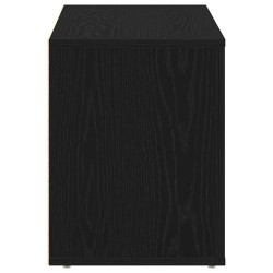 Banc à chaussures Chêne noir 100x35x45 cm Bois d'ingénierie 