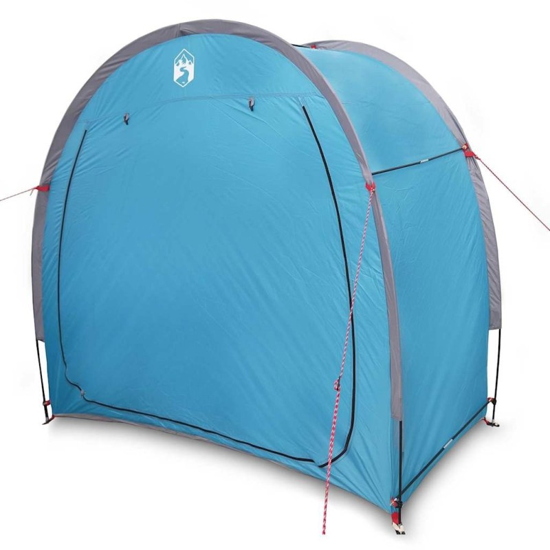 Tente de stockage arrière avec toit avec stockage avec évent Bleu 210 x 90 x 174 cm 