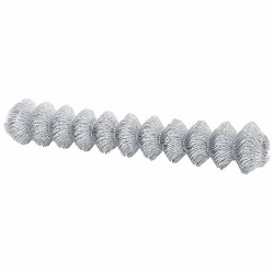 Clôture Argent 10 x 1.6 m Acier galvanisé 