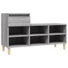 Armoire à chaussures Sonoma gris 102x36x60 cm Bois d'ingénierie 