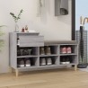Armoire à chaussures Sonoma gris 102x36x60 cm Bois d'ingénierie 