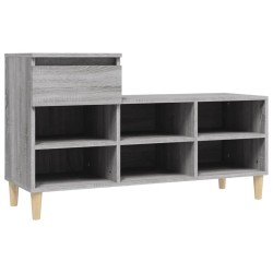 Armoire à chaussures Sonoma gris 102x36x60 cm Bois d'ingénierie 