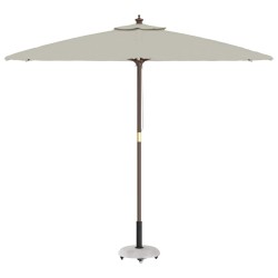 Base de parasol sur roulettes pour poteaux de 37/42/52/58mm en béton gris clair. 