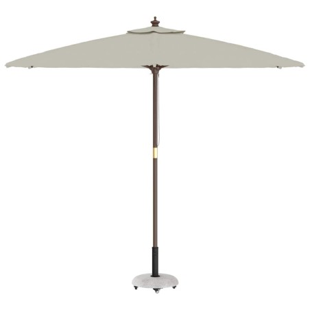 Base de parasol sur roulettes pour poteaux de 37/42/52/58mm en béton gris clair. 