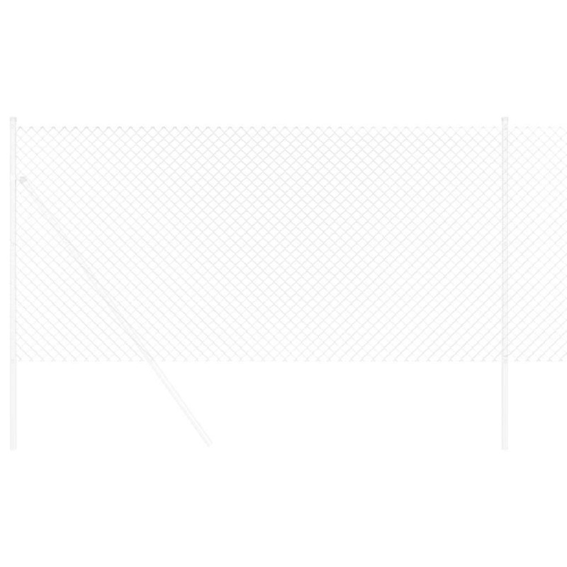 Clôture Argent 10 x 1 m Acier galvanisé 