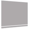 Tissu de remplacement pour auvent pour cadre de 4x3 m - Gris clair 