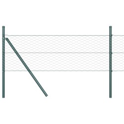 Clôture hexagonale Verte 0.5x10 m en acier 