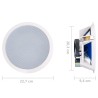 Haut-parleurs muraux et de plafond intégrés tweeter 2 pcs 360 W 