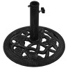 Socle de parasol Noir 40x40x32 cm Fonte 