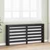 Couvercle de radiateur Chêne Noir 175x20x82 cm Bois d'ingénierie 