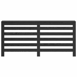 Couvercle de radiateur Chêne Noir 175x20x82 cm Bois d'ingénierie 