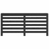 Couvercle de radiateur Chêne Noir 175x20x82 cm Bois d'ingénierie 