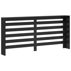 Couvercle de radiateur Chêne Noir 175x20x82 cm Bois d'ingénierie 