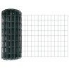 Set de Clôture de Jardin Rustique Set de 2 Vert Acier Durable 