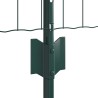 Set de Clôture de Jardin Rustique Set de 2 Vert Acier Durable 