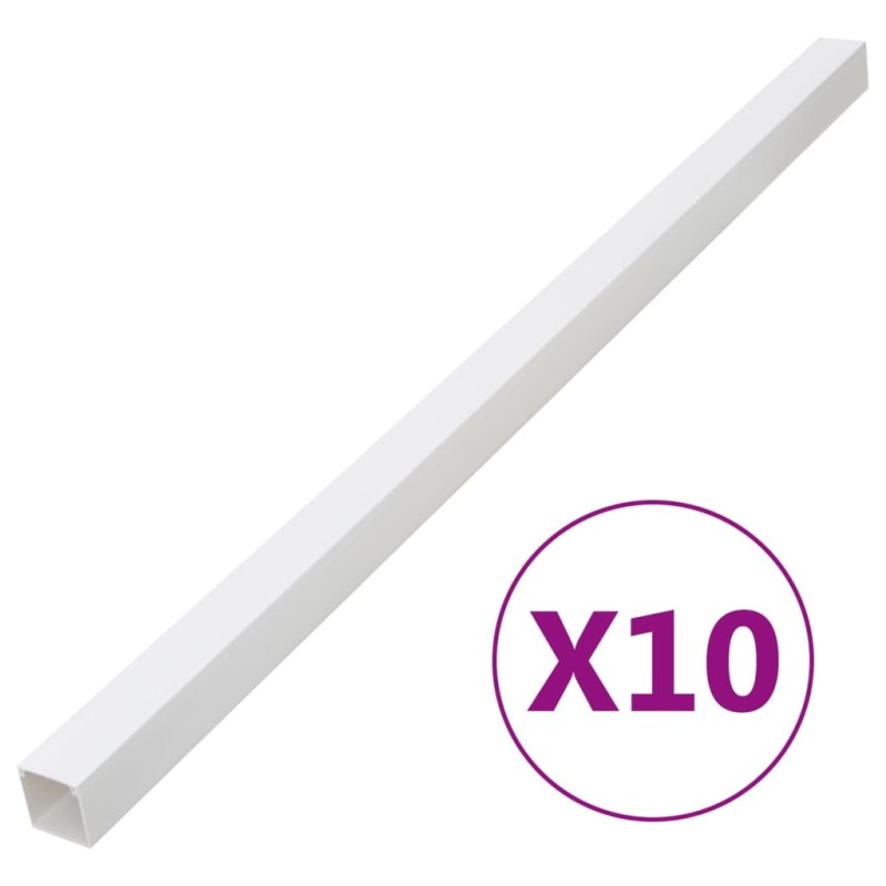 Goulotte de câble 100x60 mm 10 m PVC 