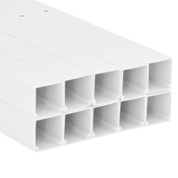 Goulotte de câble 100x60 mm 10 m PVC 