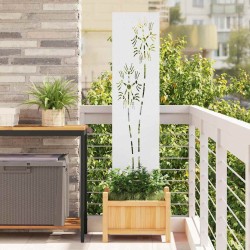 Panneau décoratif de jardin Blanc 32 x 140 cm 