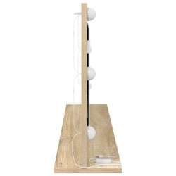 Miroir de Vanity avec lumières LED Chêne Sonoma 100x45x18 cm 