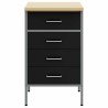 Cabinet de travail Noir 50x55x85 cm Acier 