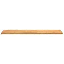 Appuis de fenêtre 2 pcs marron clair bois de chêne massif 