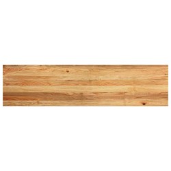 Appuis de fenêtre 2 pcs marron clair bois de chêne massif 