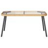 Table basse naturelle 90 x 45 x 42 cm en poly rotin 