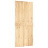 Porte coulissante et kit de quincaillerie 95x210 cm pin massif 
