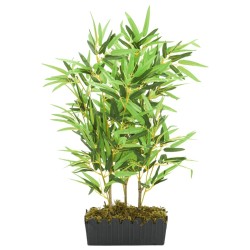 Bambou artificiel 500 feuilles 80 cm vert 