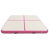 Tapis gonflable de gymnastique avec pompe 200x200x10cm PVC Rose 