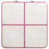 Tapis gonflable de gymnastique avec pompe 200x200x10cm PVC Rose 