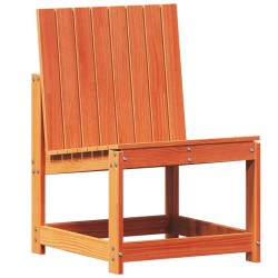 Chaise de jardin cire marron 50,5x55x77 cm bois de pin massif 
