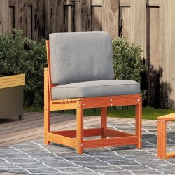 Chaise de jardin cire marron 50,5x55x77 cm bois de pin massif 
