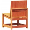 Chaise de jardin cire marron 50,5x55x77 cm bois de pin massif 