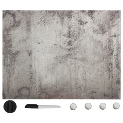 Tableau noir magnétique mural Verre 80x60 cm 