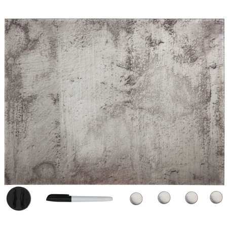 Tableau noir magnétique mural Verre 80x60 cm 